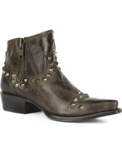 Stetson Women's Shelby Studded Booties - Snip Toe