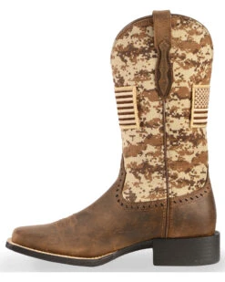 Ariat Women's Round Up Patriot Western Performance Boots - Broad Square Toe
