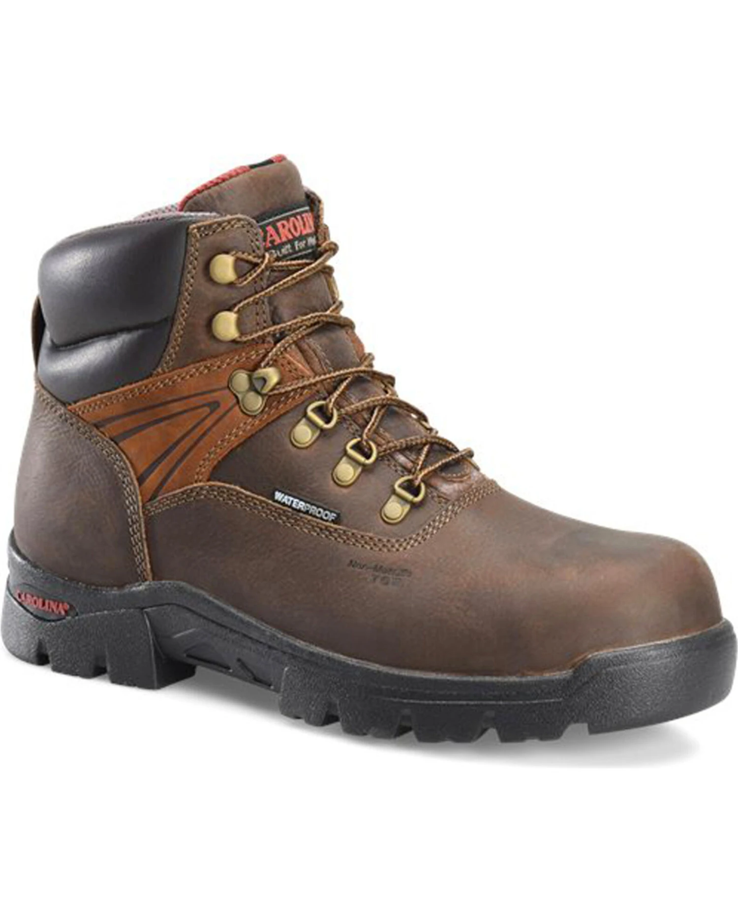 Carolina Men's 6" Lace-Up Leather Waterproof Work Boots - Composite Toe - Image 6