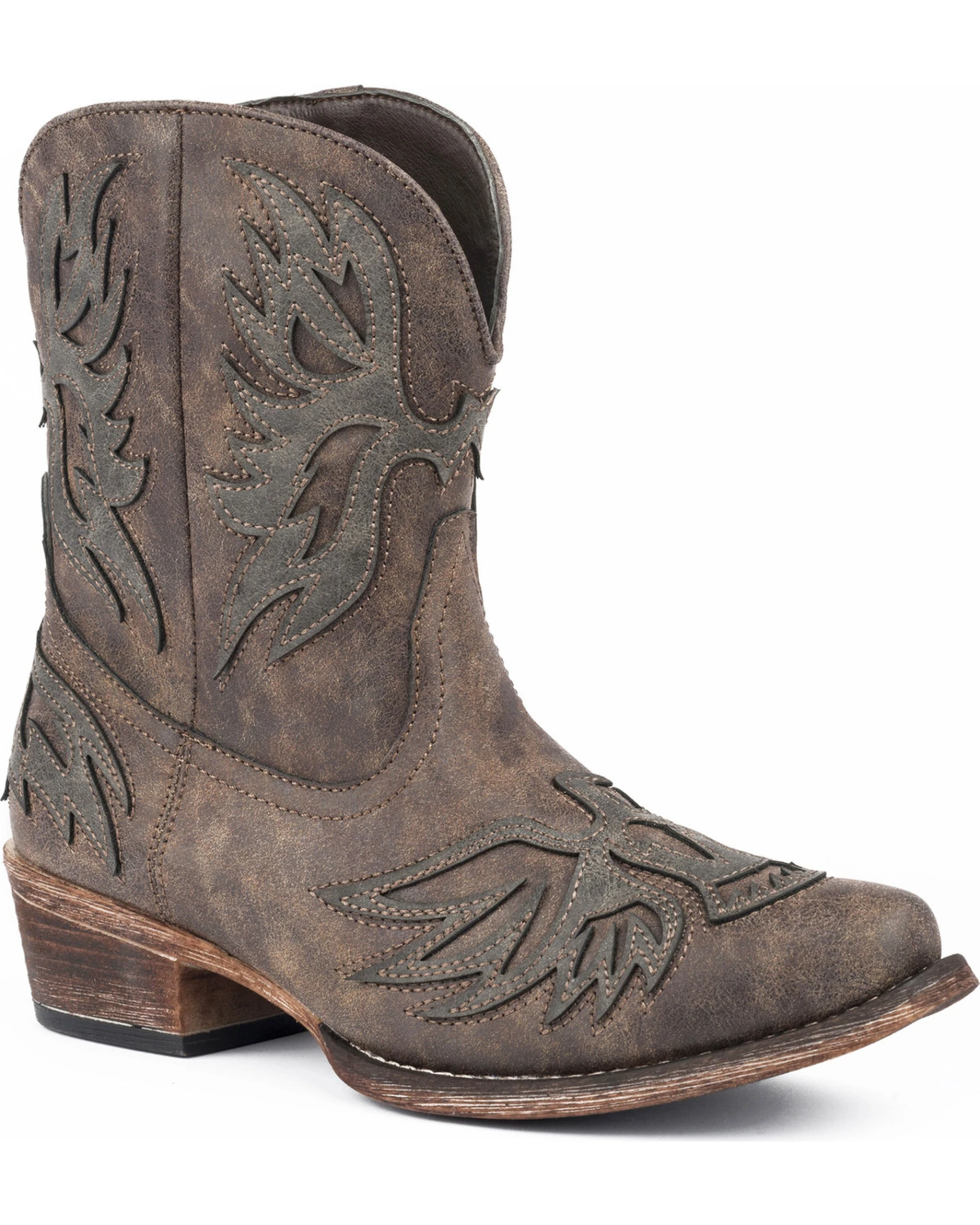 Roper Women's Amelia Eagle Overlay Western Boots - Snip Toe - Image 2