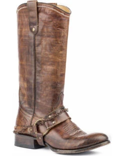 Roper Women's Selah Vintage Harness Western Boots - Round Toe