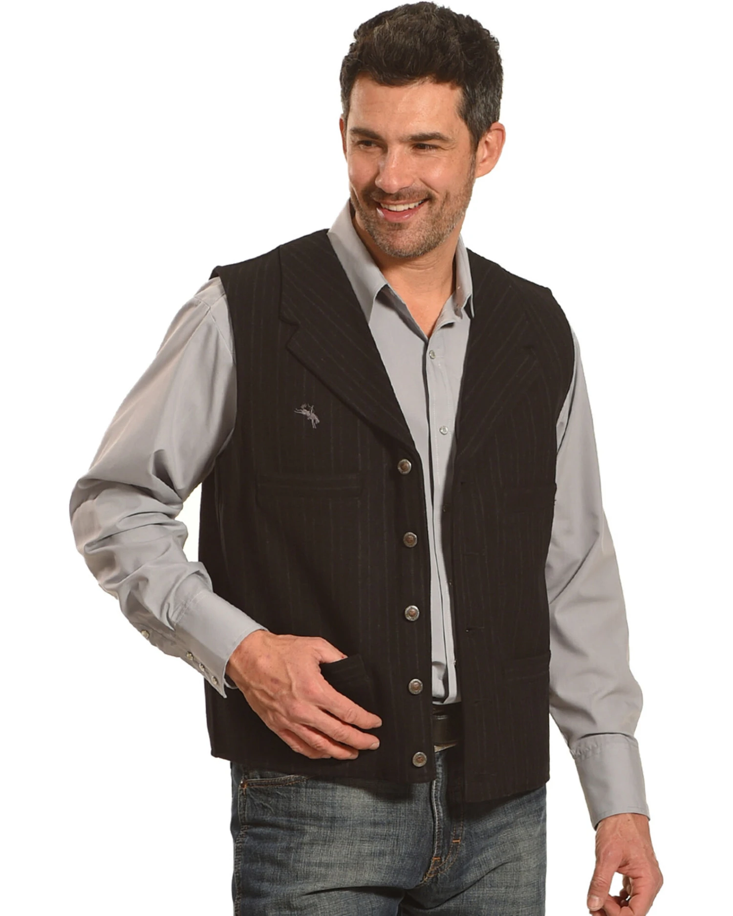 Wyoming Traders Men's Banker's Wool Vest - Image 3