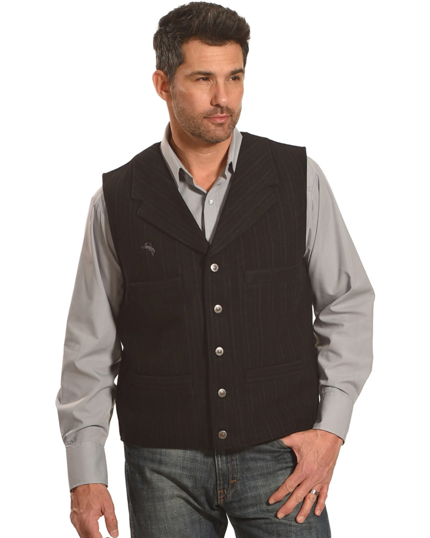Wyoming Traders Men's Banker's Wool Vest - Image 4