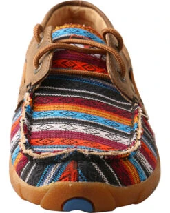 Twisted X Women's Serape Driving Moc Shoes - Moc Toe