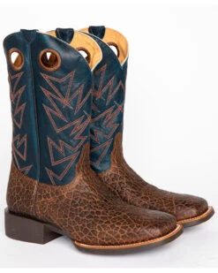 RANK 45 Men's Bullfrog Printed Western Performance Boots - Square Toe