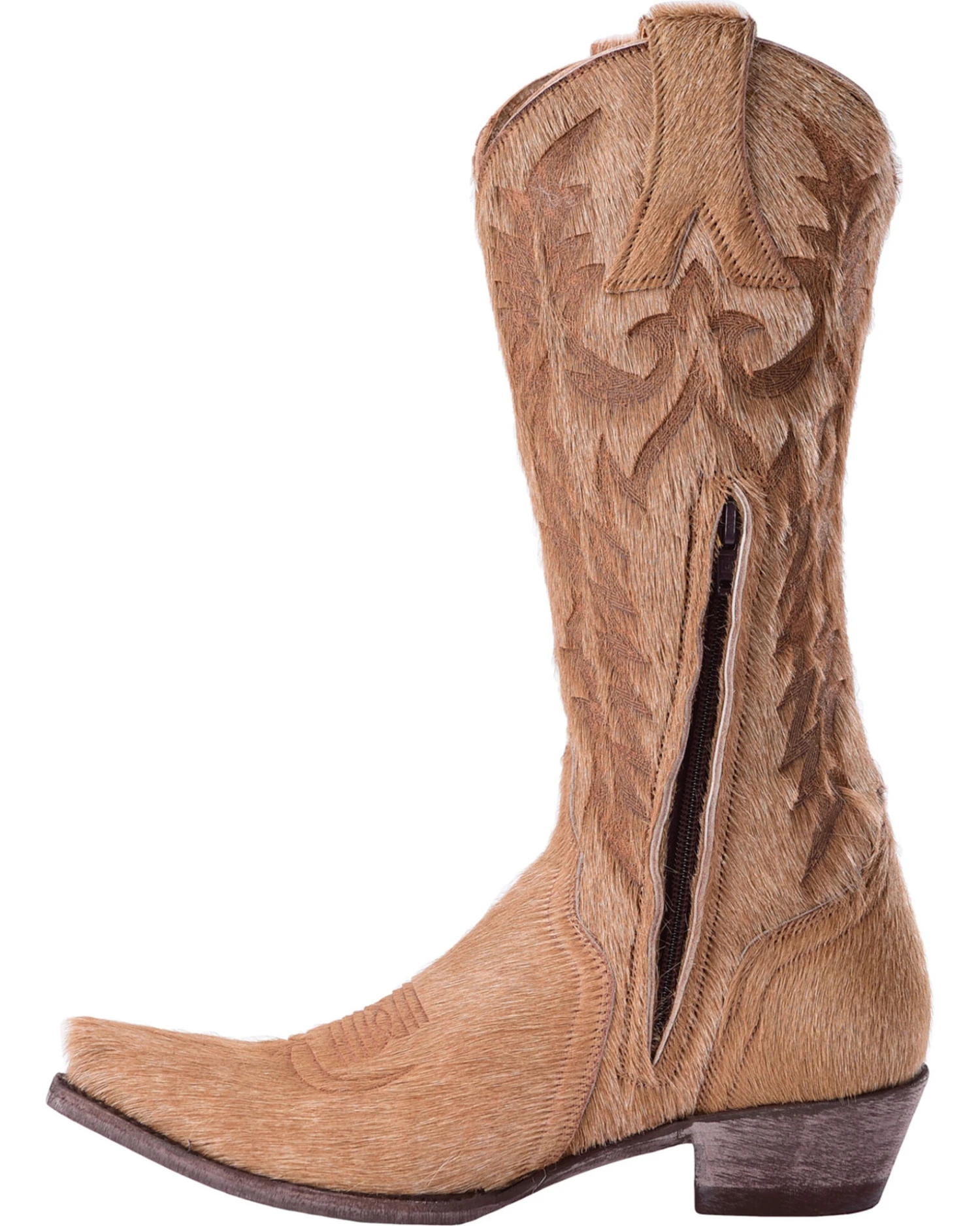 Old Gringo Women's Mayra Bone Hair On Laser Stitch Western Boots - Snip Toe - Image 6