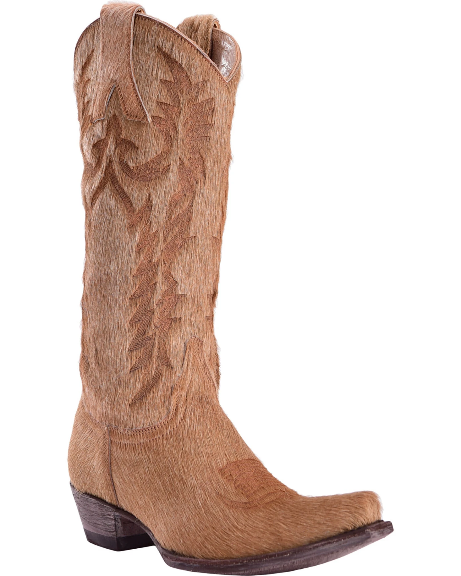 Old Gringo Women's Mayra Bone Hair On Laser Stitch Western Boots - Snip Toe - Image 3