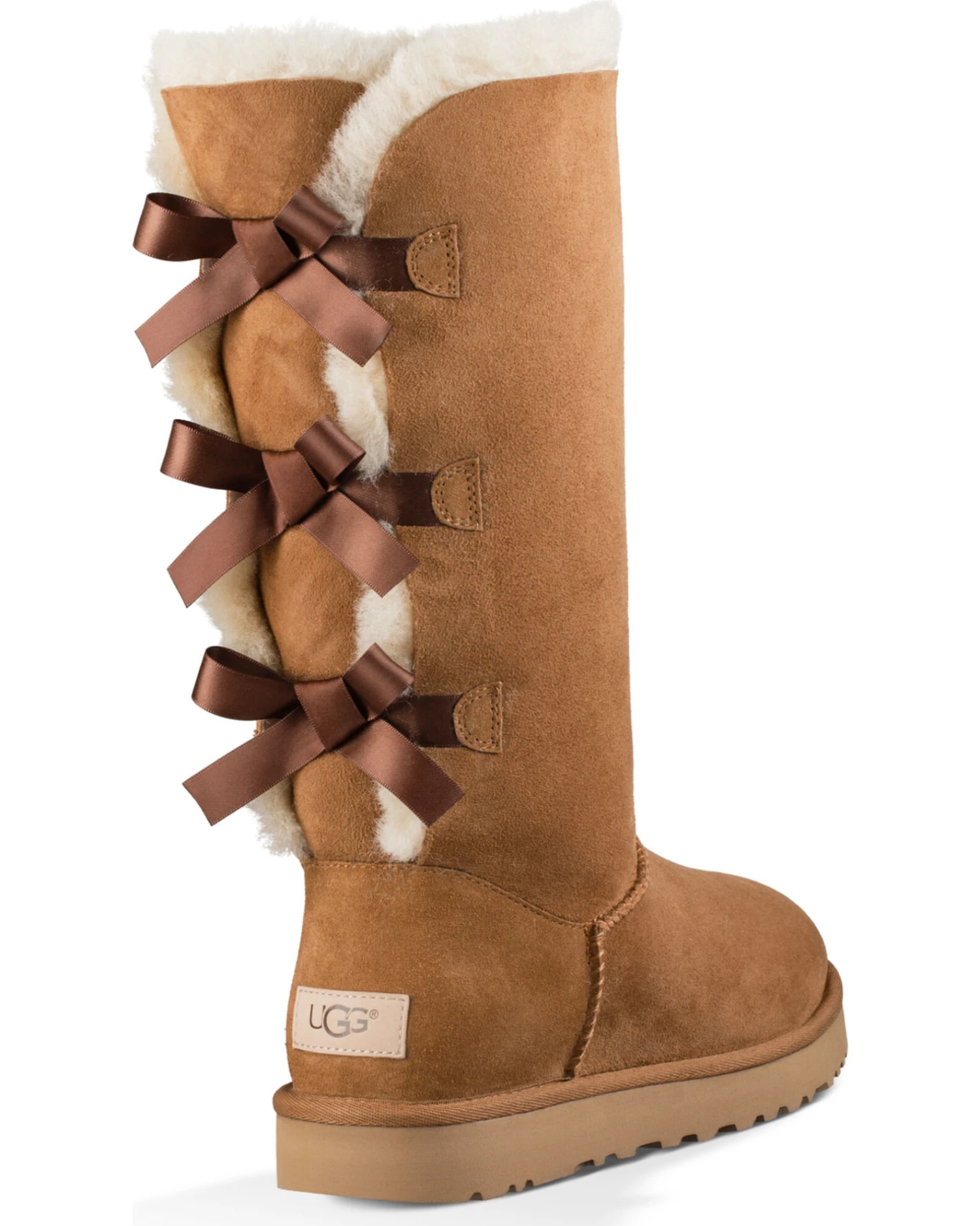 UGG Women's Chestnut Bailey Bow Tall II Boots - Round Toe - Image 4