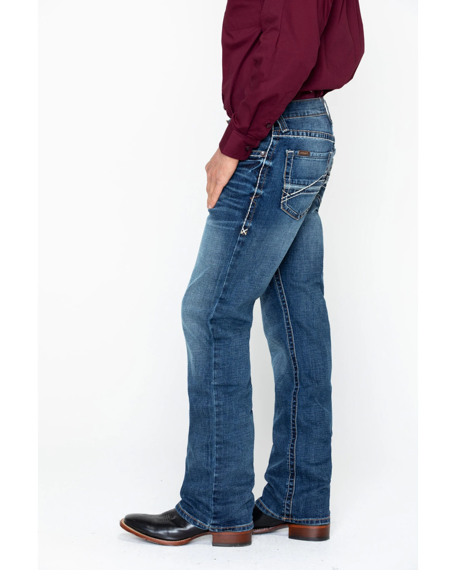 Ariat Men's M4 Preston Silverton Boot Jeans - Image 5