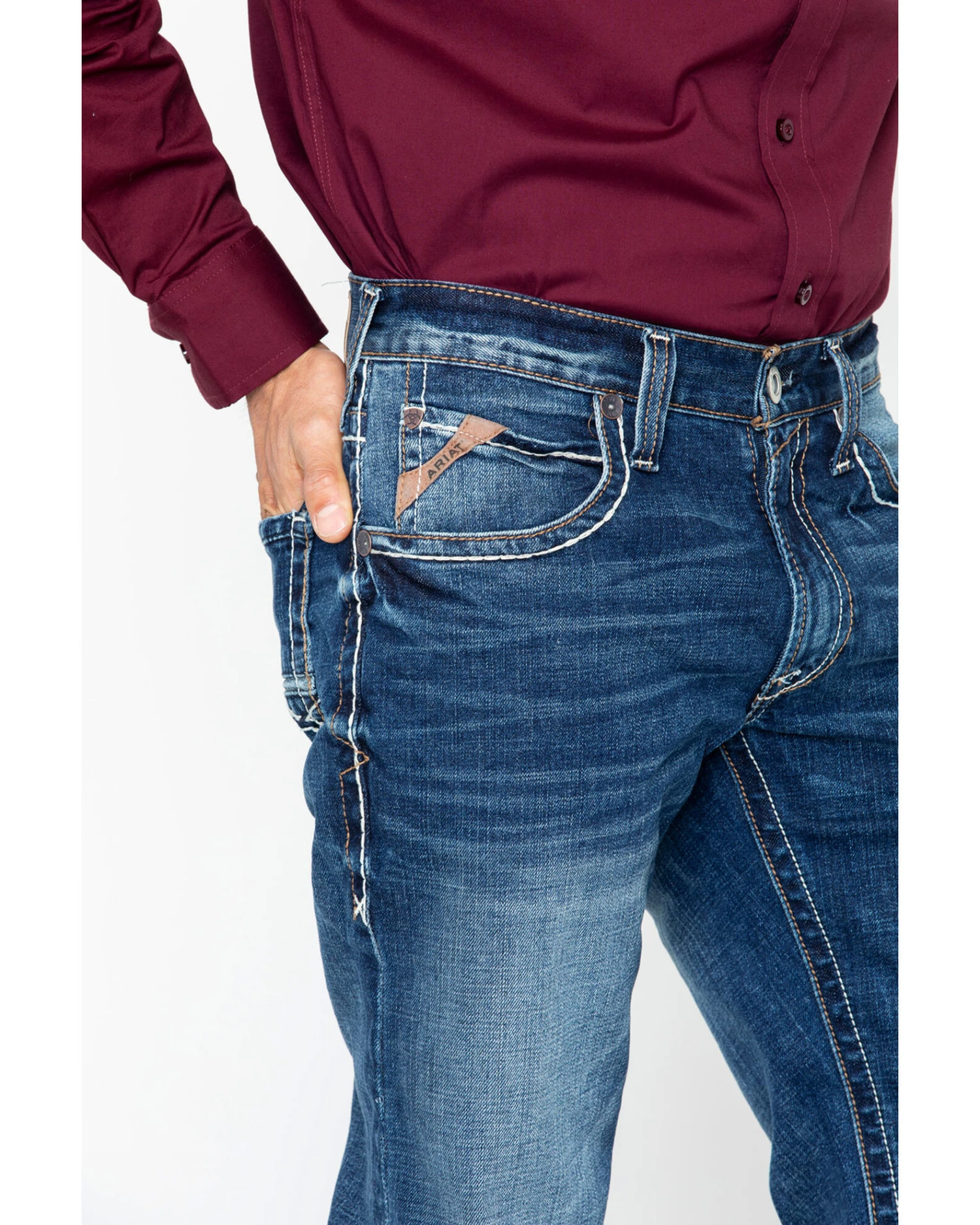 Ariat Men's M4 Preston Silverton Boot Jeans - Image 6