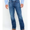 Cinch Men's Ian Dark Stonewash Slim Fit Boot Cut Jeans