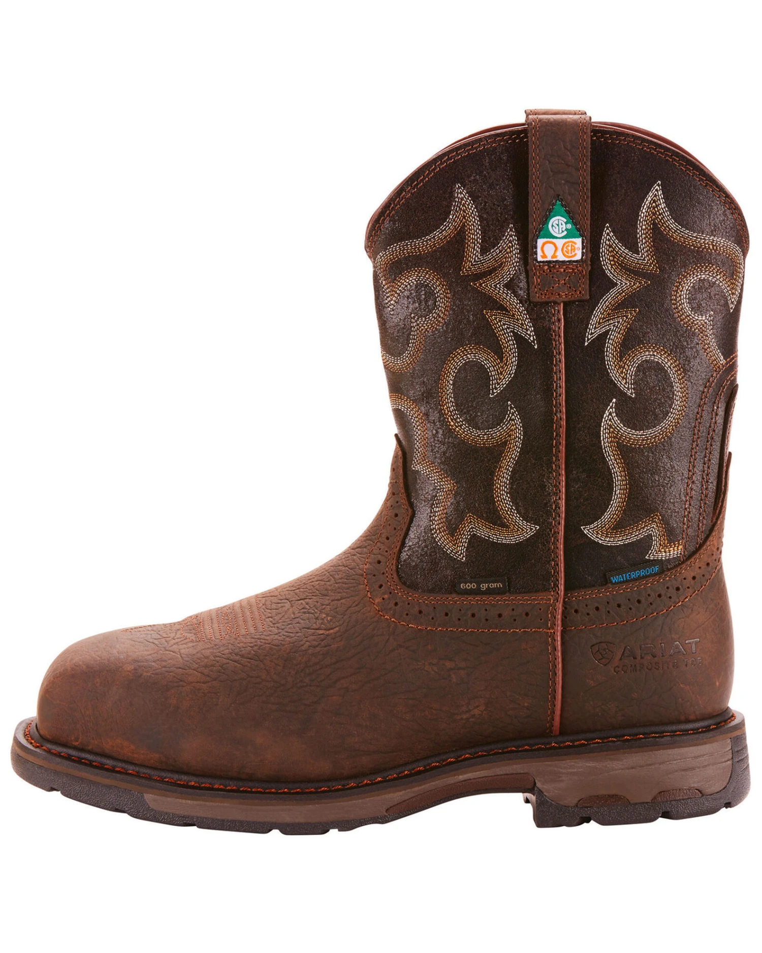 Ariat Men's Workhog H20 600G CSA Boots - Composite Toe - Image 2