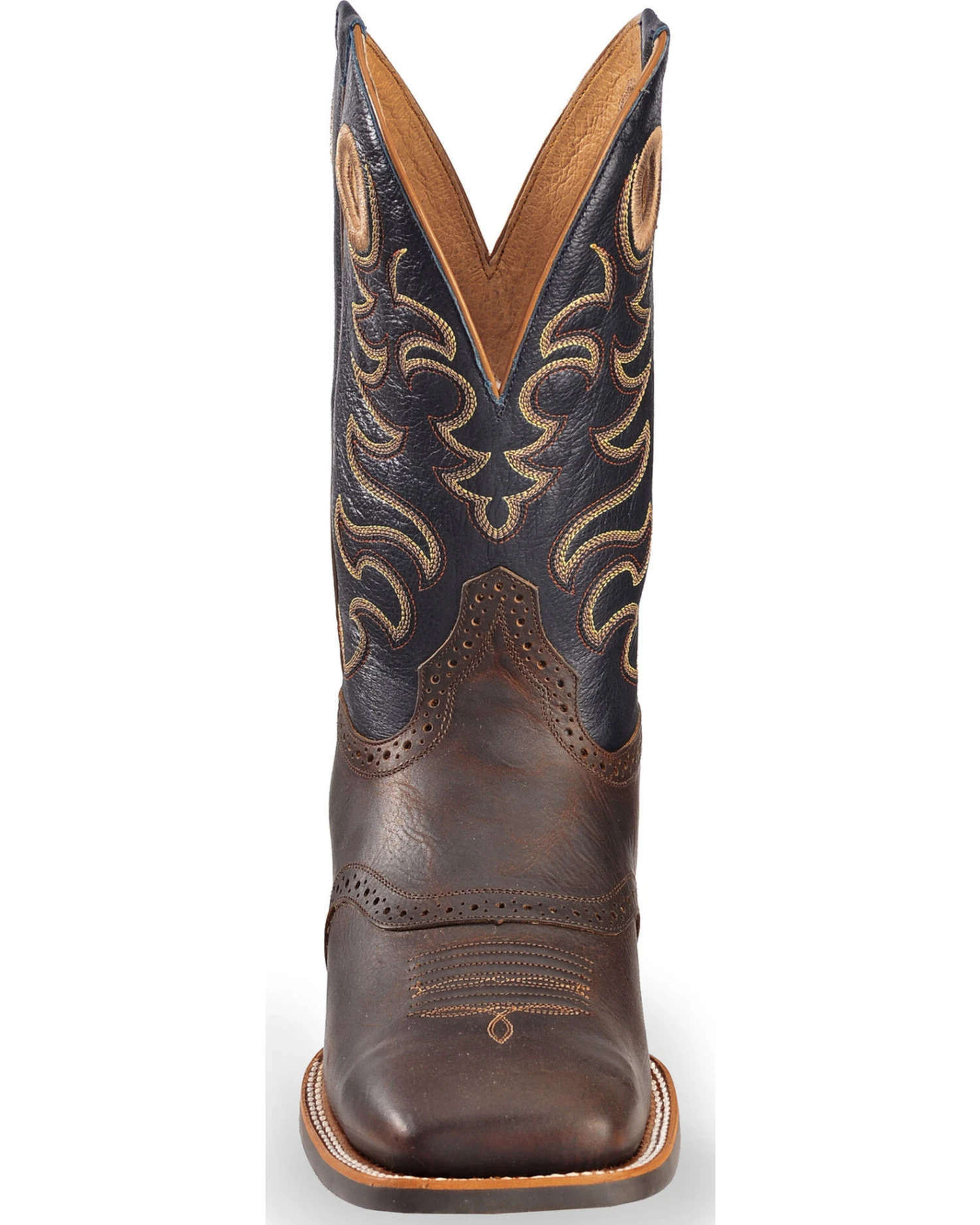 RANK 45 Men's Xero Gravity Gibson Saddle Vamp Western Performance Boots - Broad Square Toe