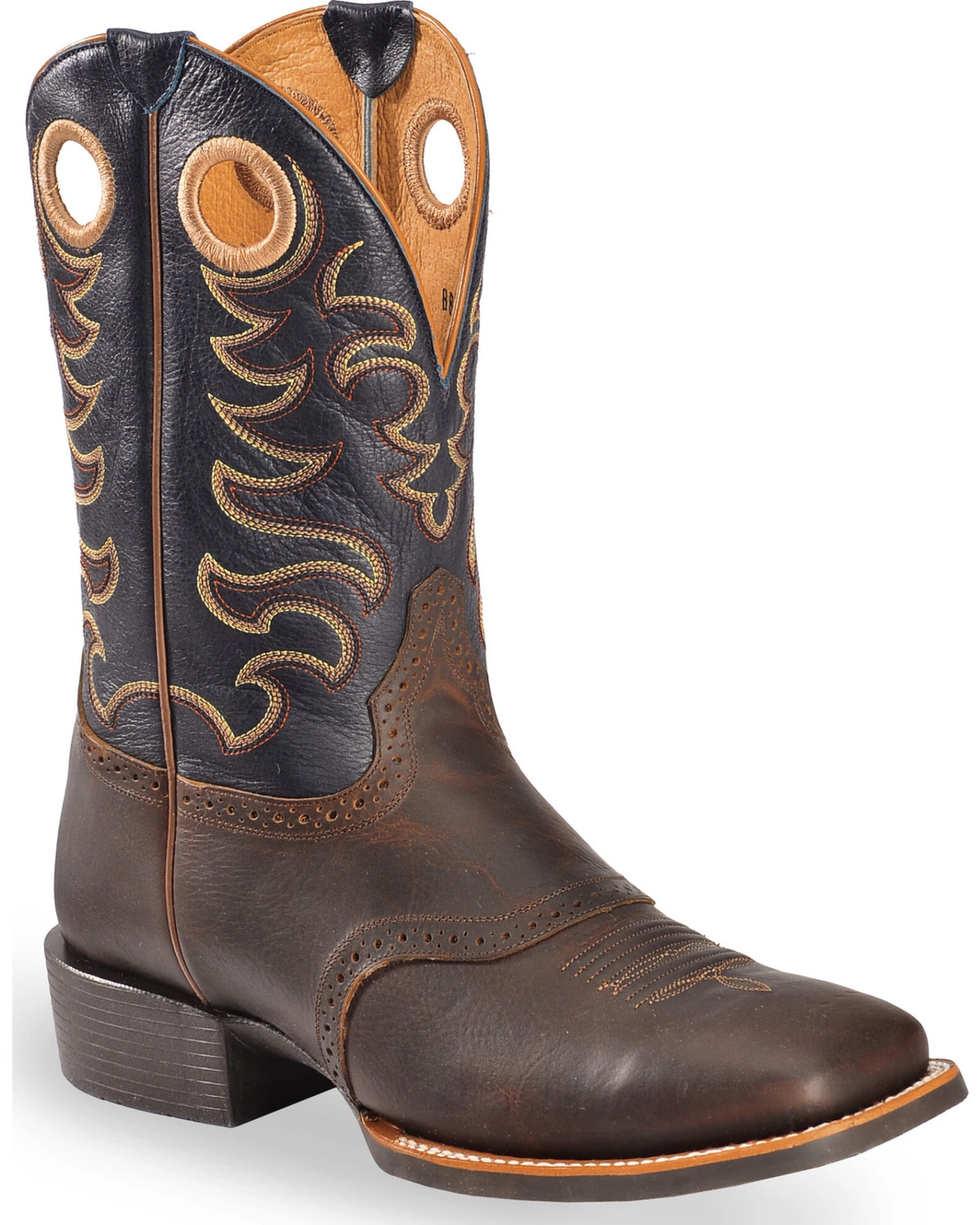 RANK 45 Men's Xero Gravity Gibson Saddle Vamp Western Performance Boots - Broad Square Toe - Image 5