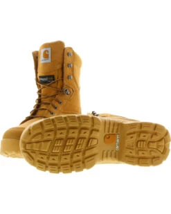 Carhartt Men's 8" Waterproof Insulated Rugged Flex Work Boots - Round Toe