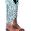 Laredo Women's Anita Brown/Blue Western Performance Boots - Broad Square Toe