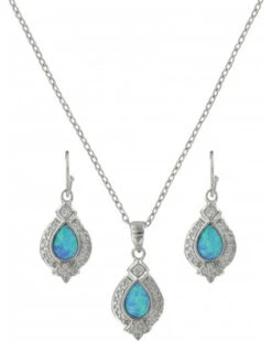 Montana Silversmiths Women's Royal Cluster Drop Jewelry Set