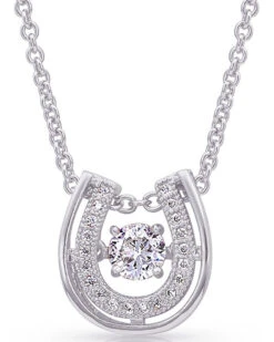 Montana Silversmiths Women's Dancing With Luck Horseshoe Necklace