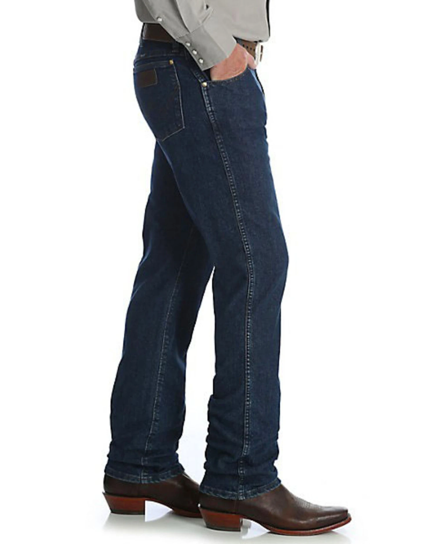 Wrangler Men's Midnight Rinse Premium Performance Cowboy Cut Jeans - Big & Tall - Image 4