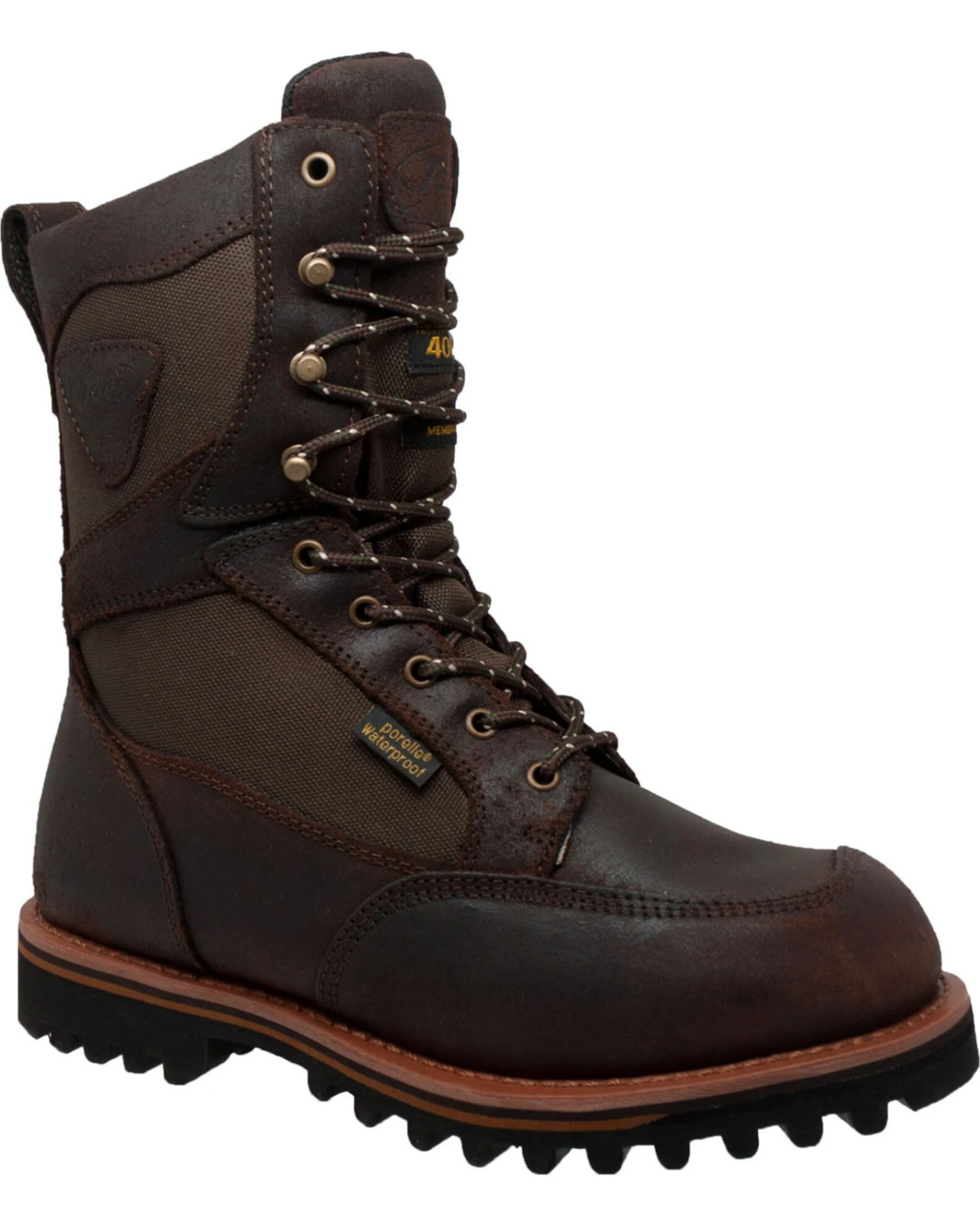 Ad Tec Men's 11" Cordura Waterproof 400G Leather Boots - Round Toe - Image 3