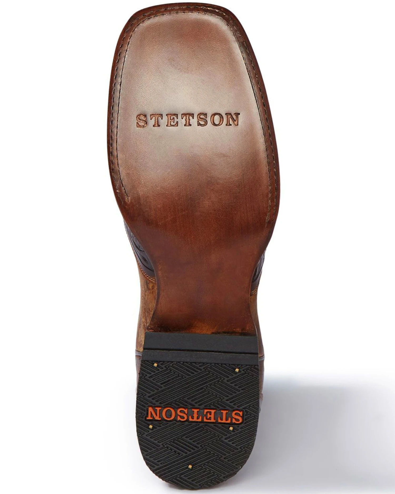 Stetson Men's Handtooled Cross Boots - Square Toe