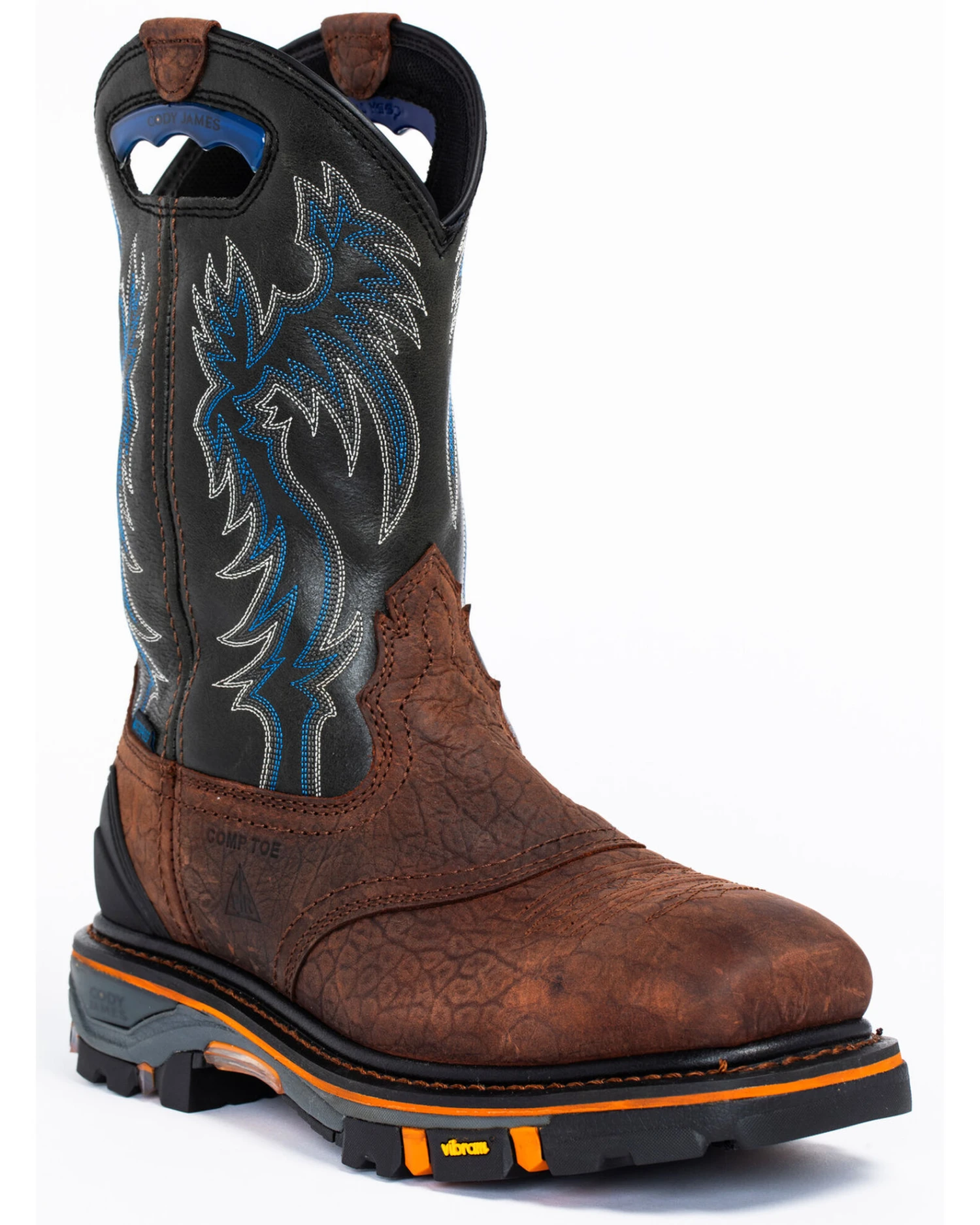 Cody James Men's Decimator Waterproof Western Work Boots - Nano Composite Toe - Image 2