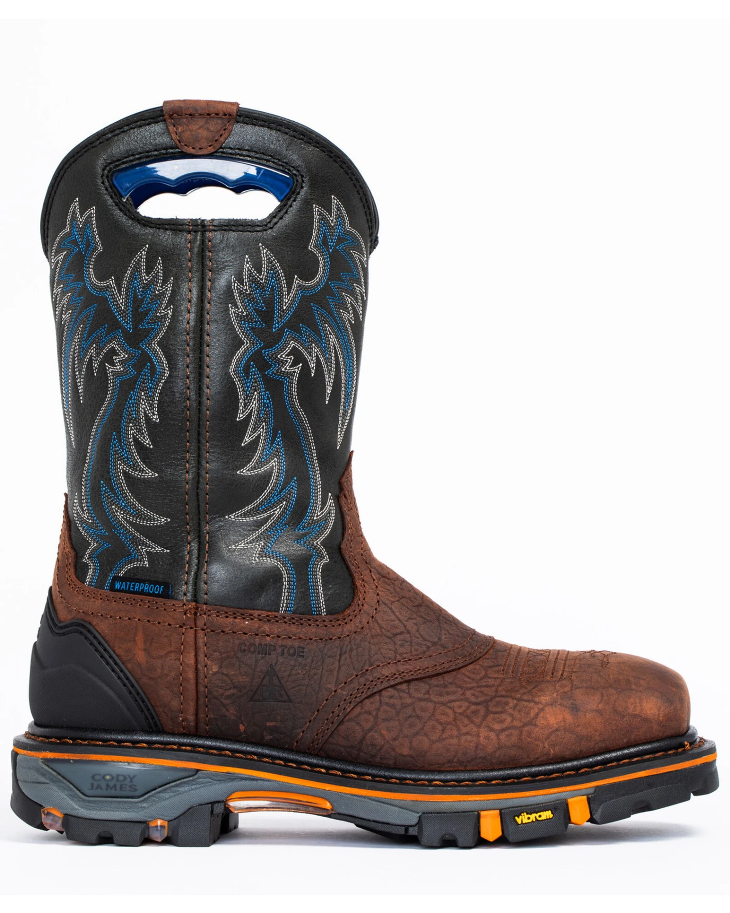 Cody James Men's Decimator Waterproof Western Work Boots - Nano Composite Toe - Image 4