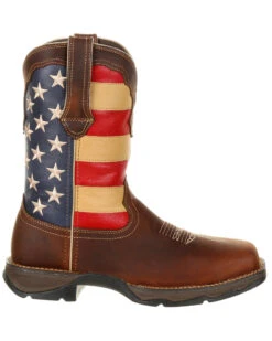 Durango Women's Lady Rebel Patriotic Flag Work Boots - Steel Toe