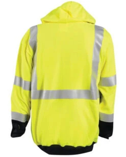 OccuNomix Men's FR Hi-Vis Extended Zip-Front Hooded Work Jacket
