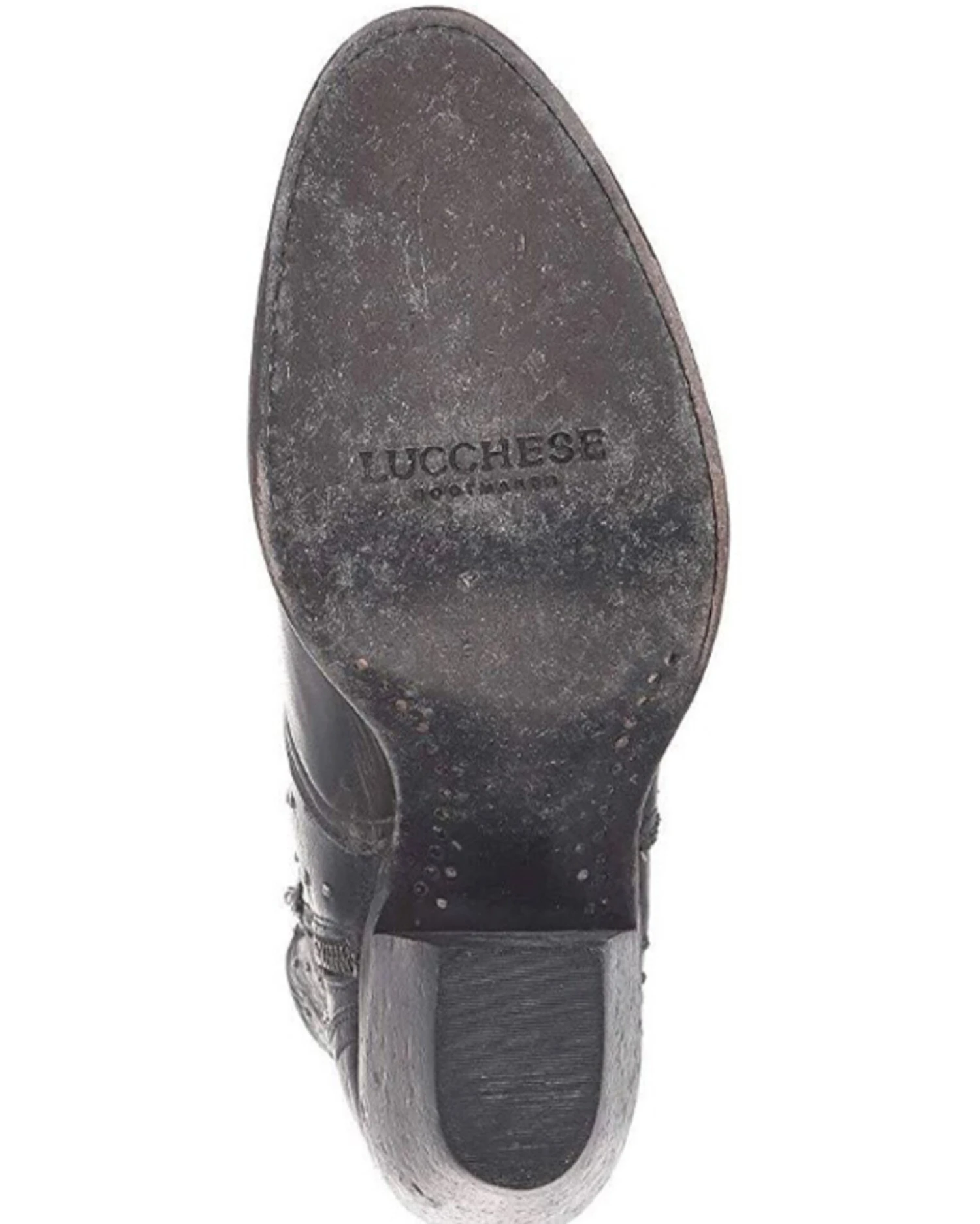 Lucchese Women's Harley Black Fashion Booties - Round Toe - Image 4