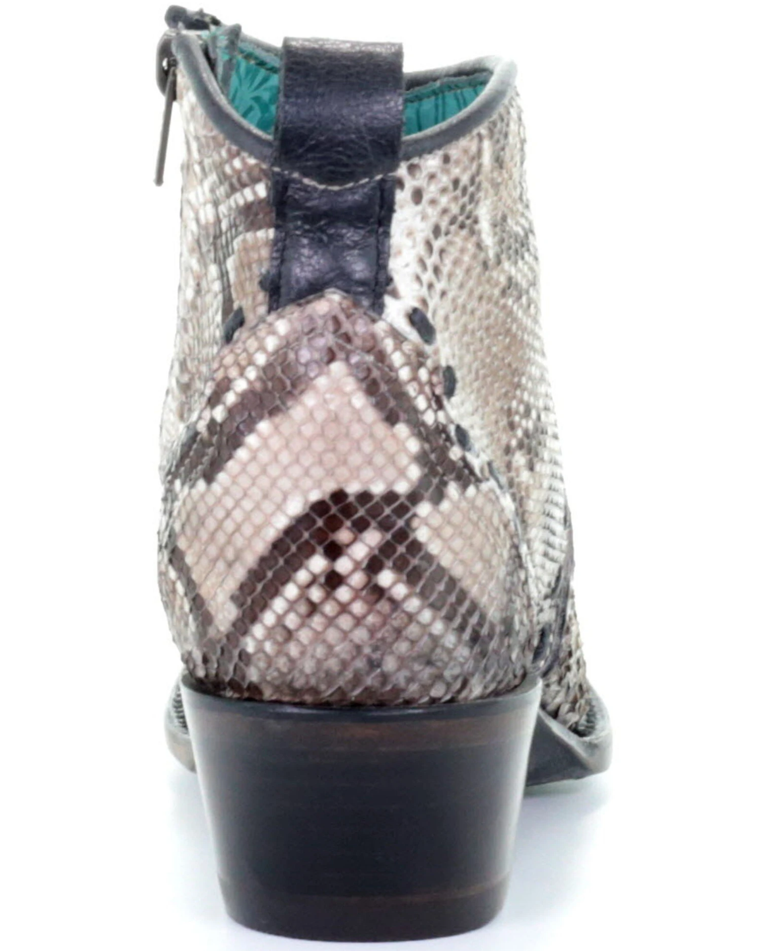 Corral Women's Natural Python Fashion Booties - Snip Toe