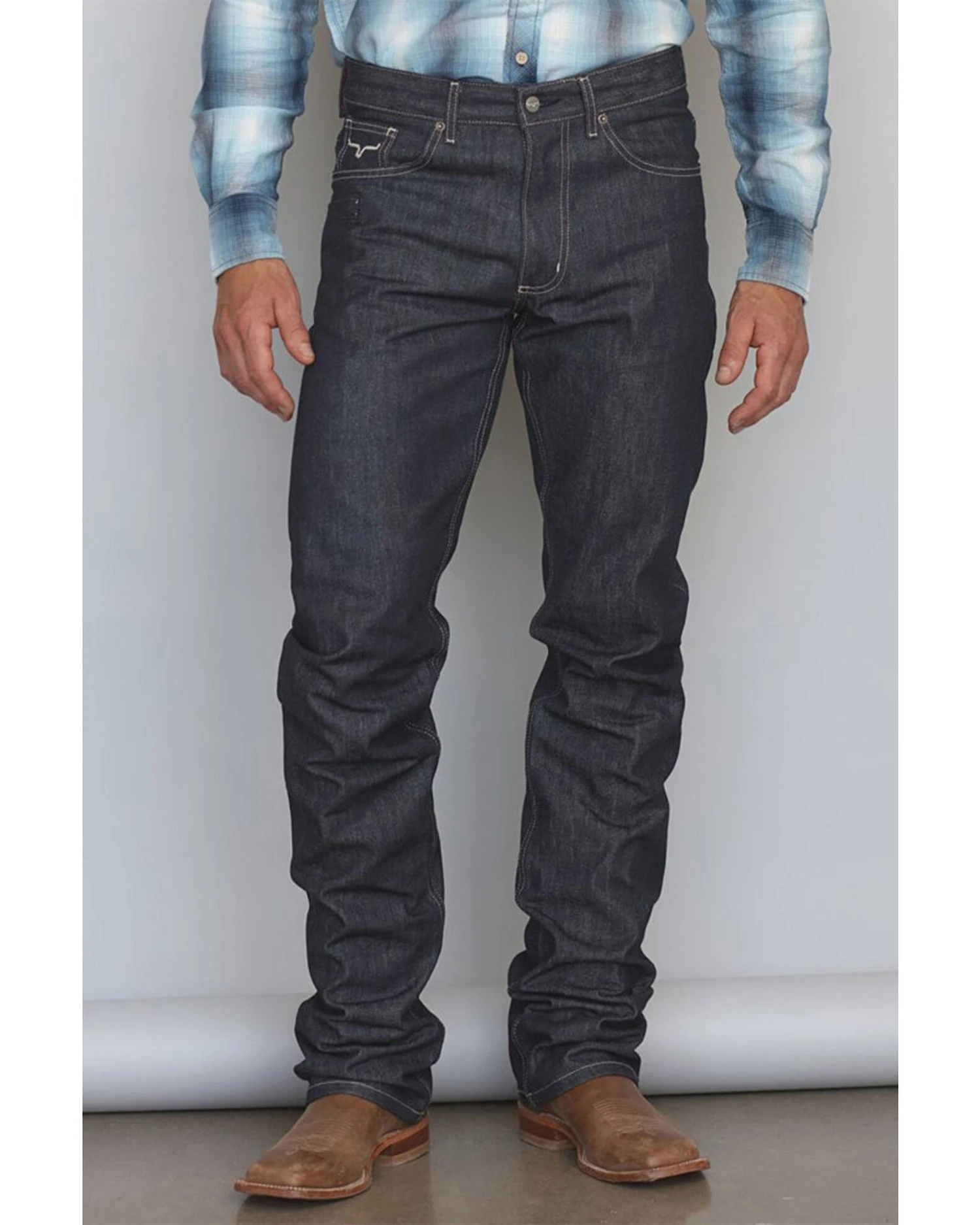Kimes Ranch Men's Raw James Low Straight Bootcut Jeans - Image 4