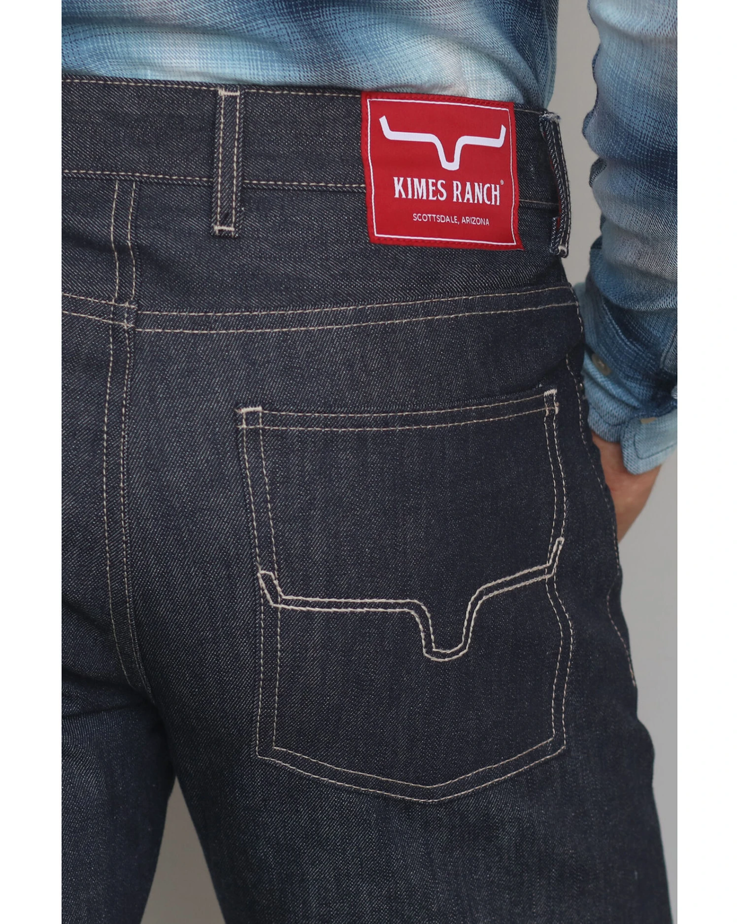 Kimes Ranch Men's Raw James Low Straight Bootcut Jeans