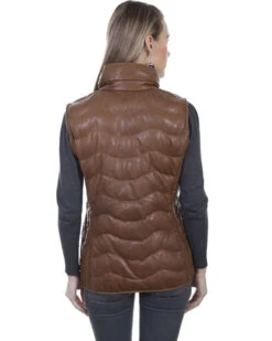 Leatherwear By Scully Women's Quilted Leather Vest