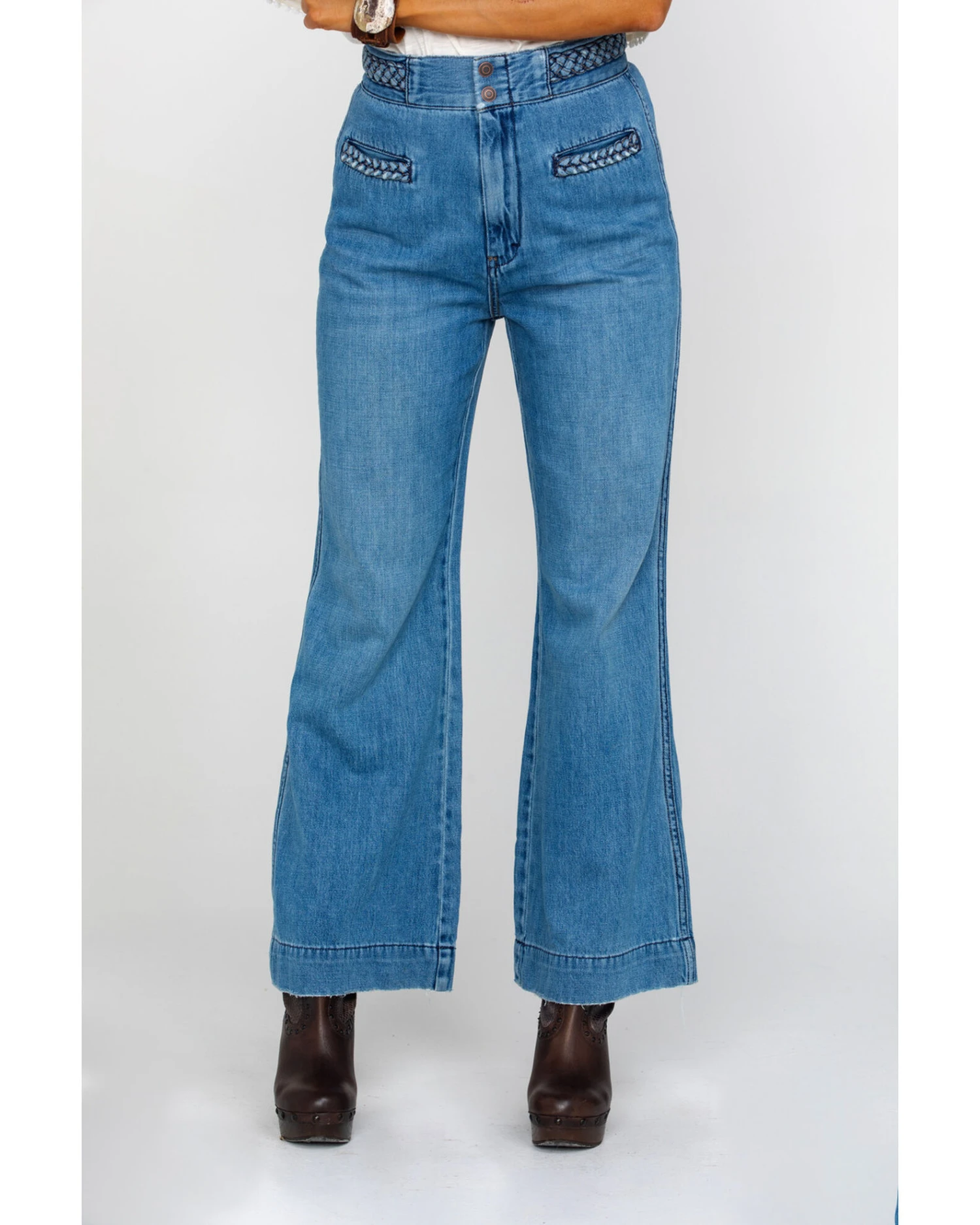 Free People Women's Seasons In The Sun Jeans - Image 5