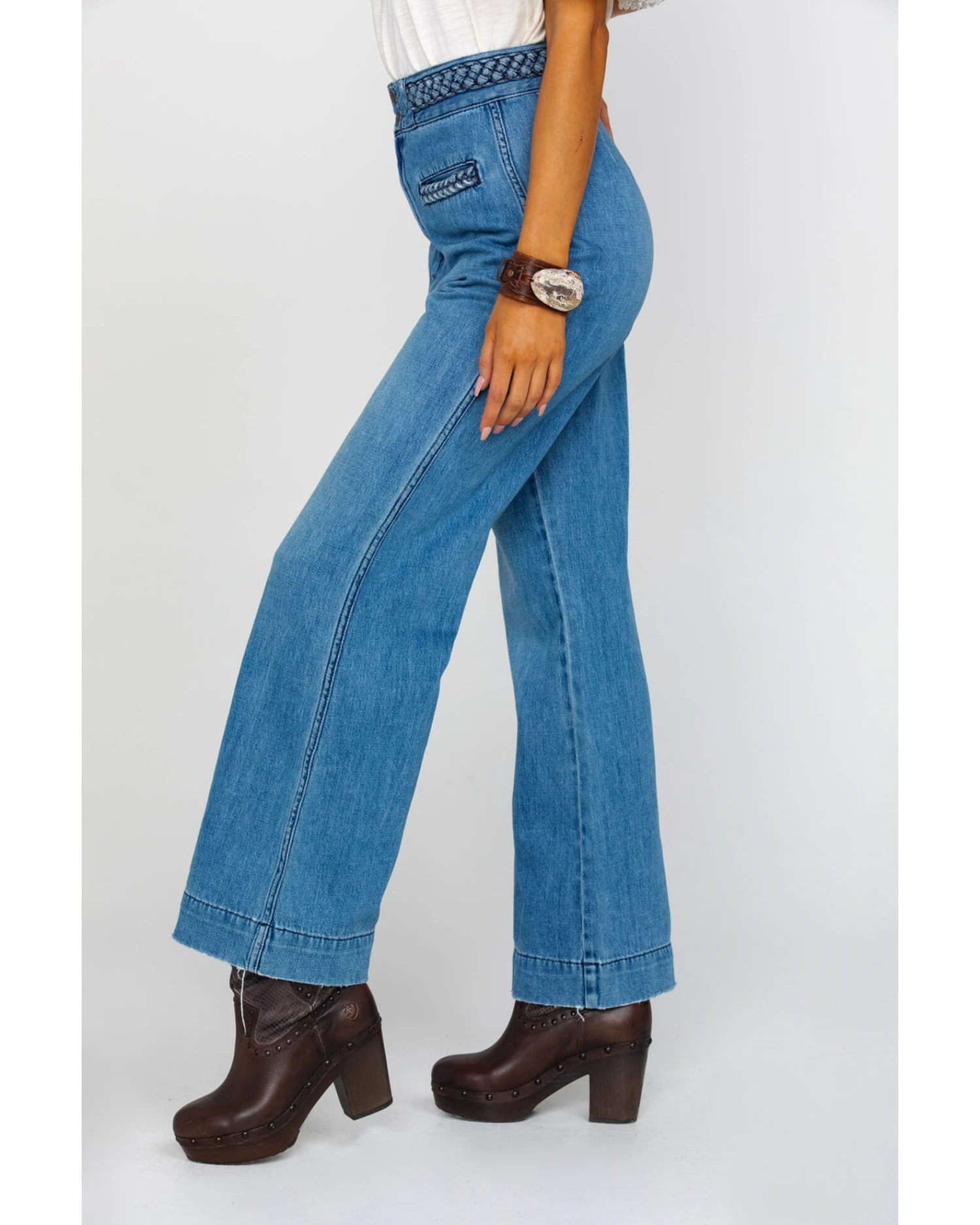 Free People Women's Seasons In The Sun Jeans - Image 3