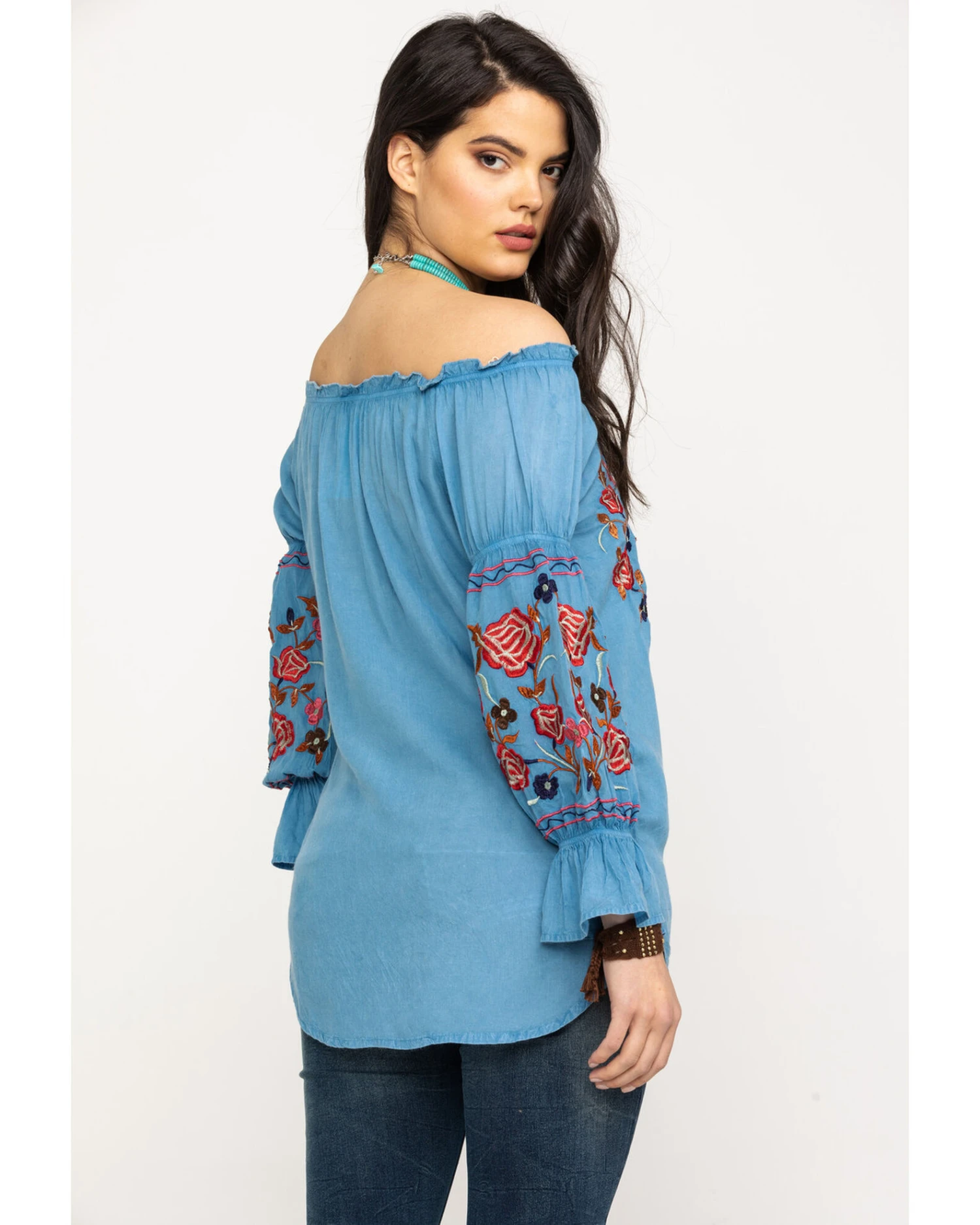 Honey Creek By Scully Women's Avalanche Peasant Blouse - Image 2