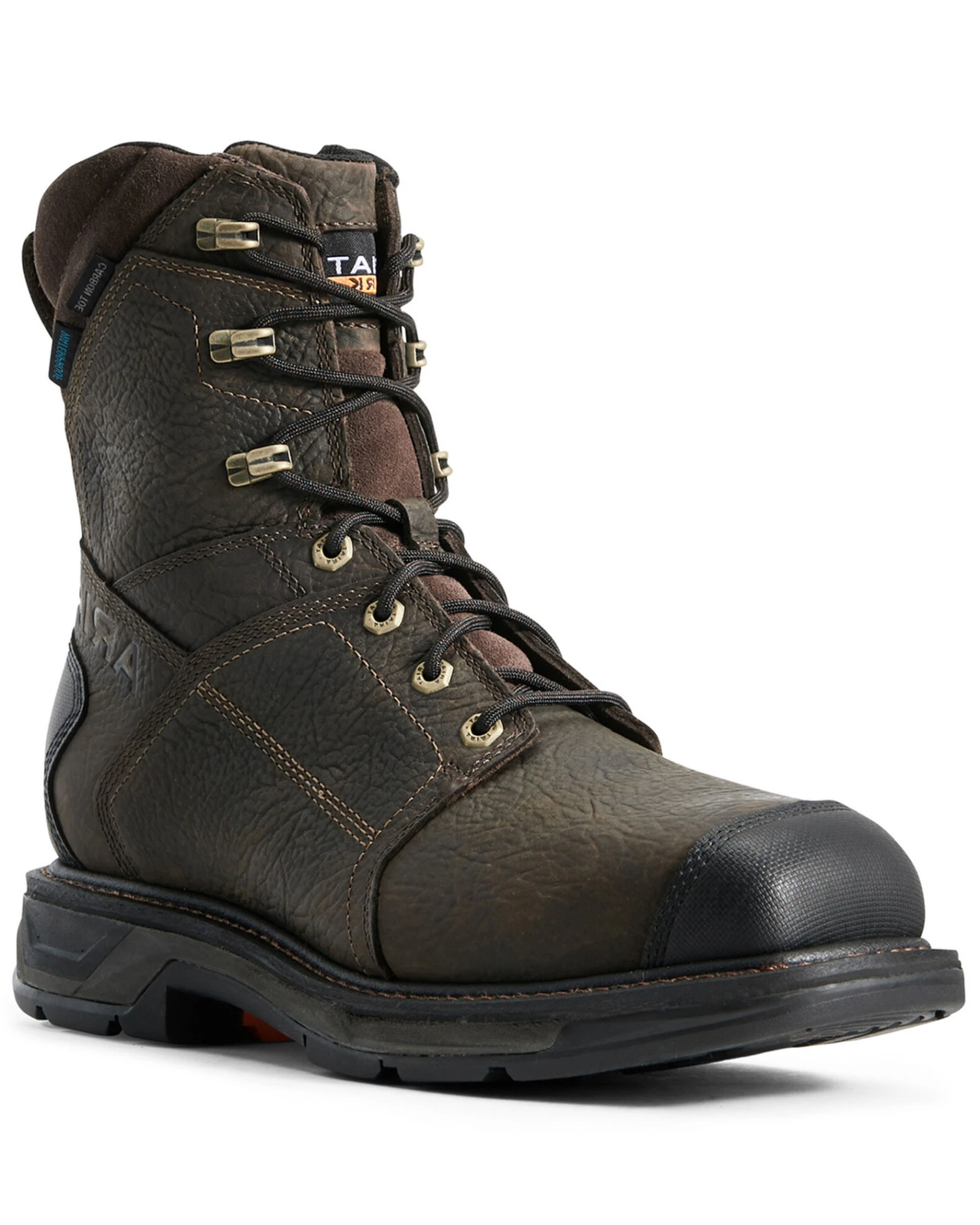 Ariat Men's Workhog Side Zip Waterproof Work Boots - Carbon Toe - Image 3
