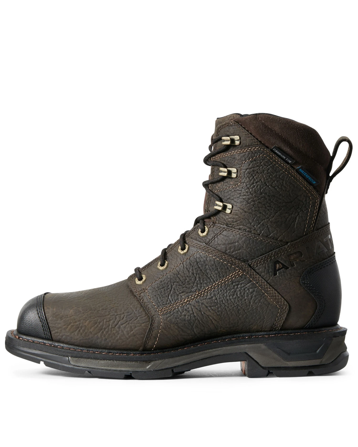 Ariat Men's Workhog Side Zip Waterproof Work Boots - Carbon Toe - Image 4