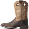 Ariat Men's Sport Ranger Barley Western Performance Boots - Broad Square Toe