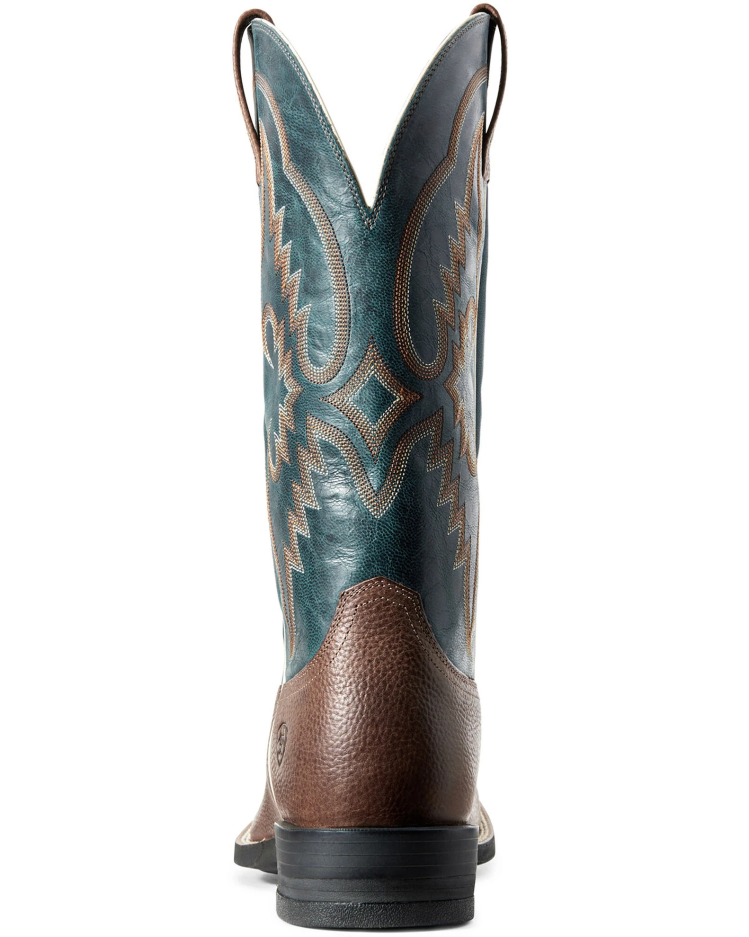 Ariat Men's Round Pen Saddle Western Performance Boots - Broad Square Toe - Image 3