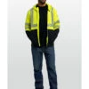Ariat Men's FR Hi-Vis Full Zip Work Hooded Jacket
