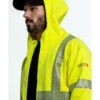 Ariat Men's FR Hi-Vis Full Zip Hooded Work Jacket - Big