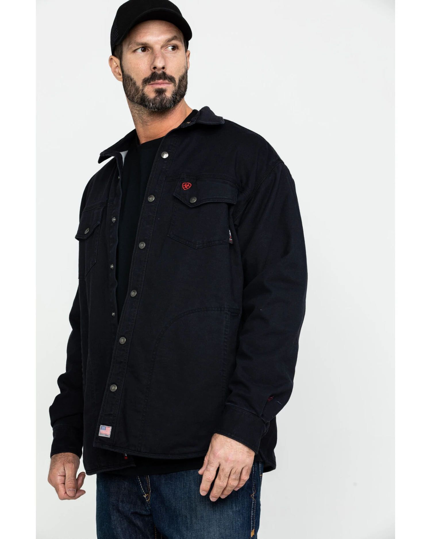 Ariat Men's FR Rig Work Shirt Jacket - Image 5