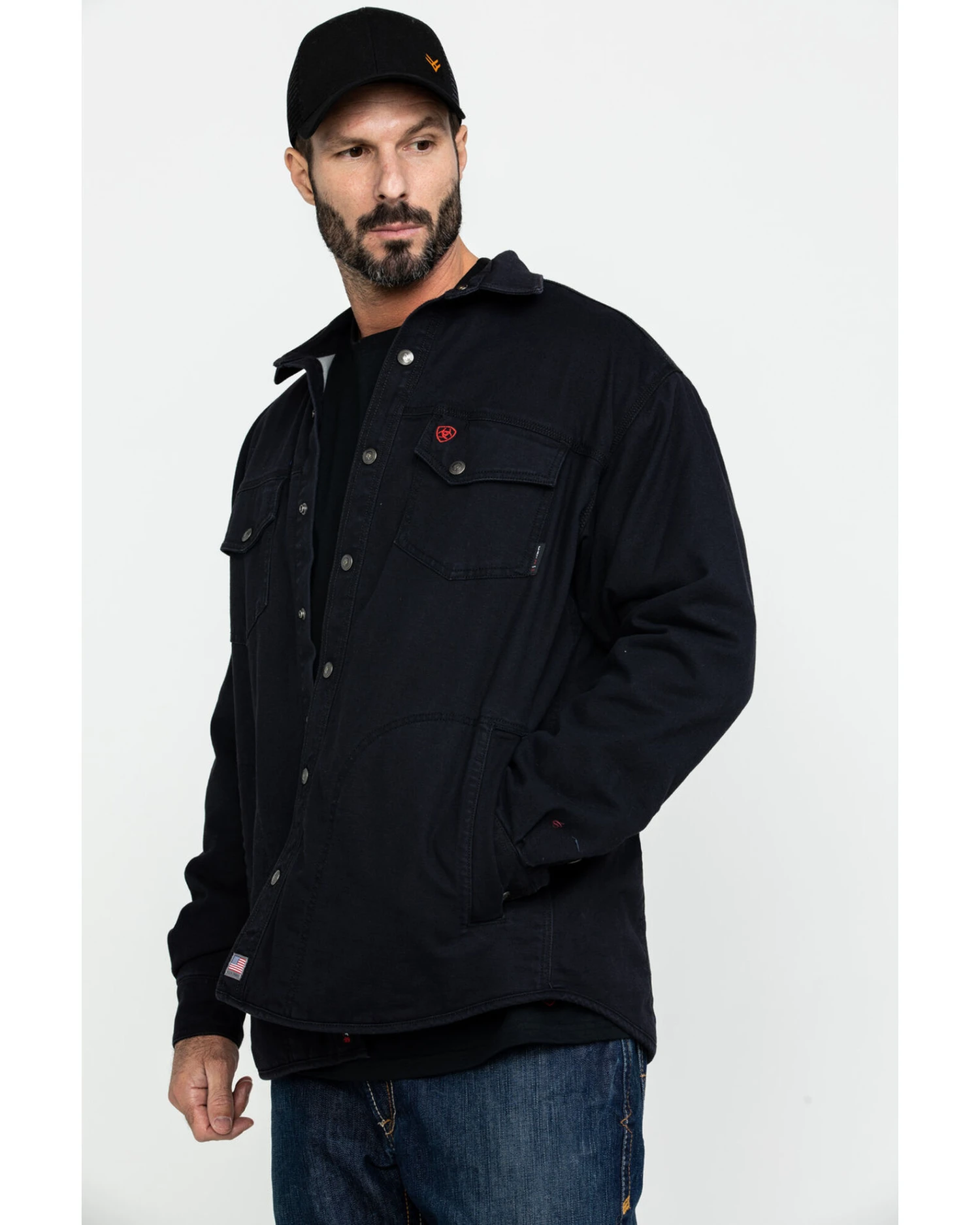 Ariat Men's FR Rig Work Shirt Jacket - Image 3