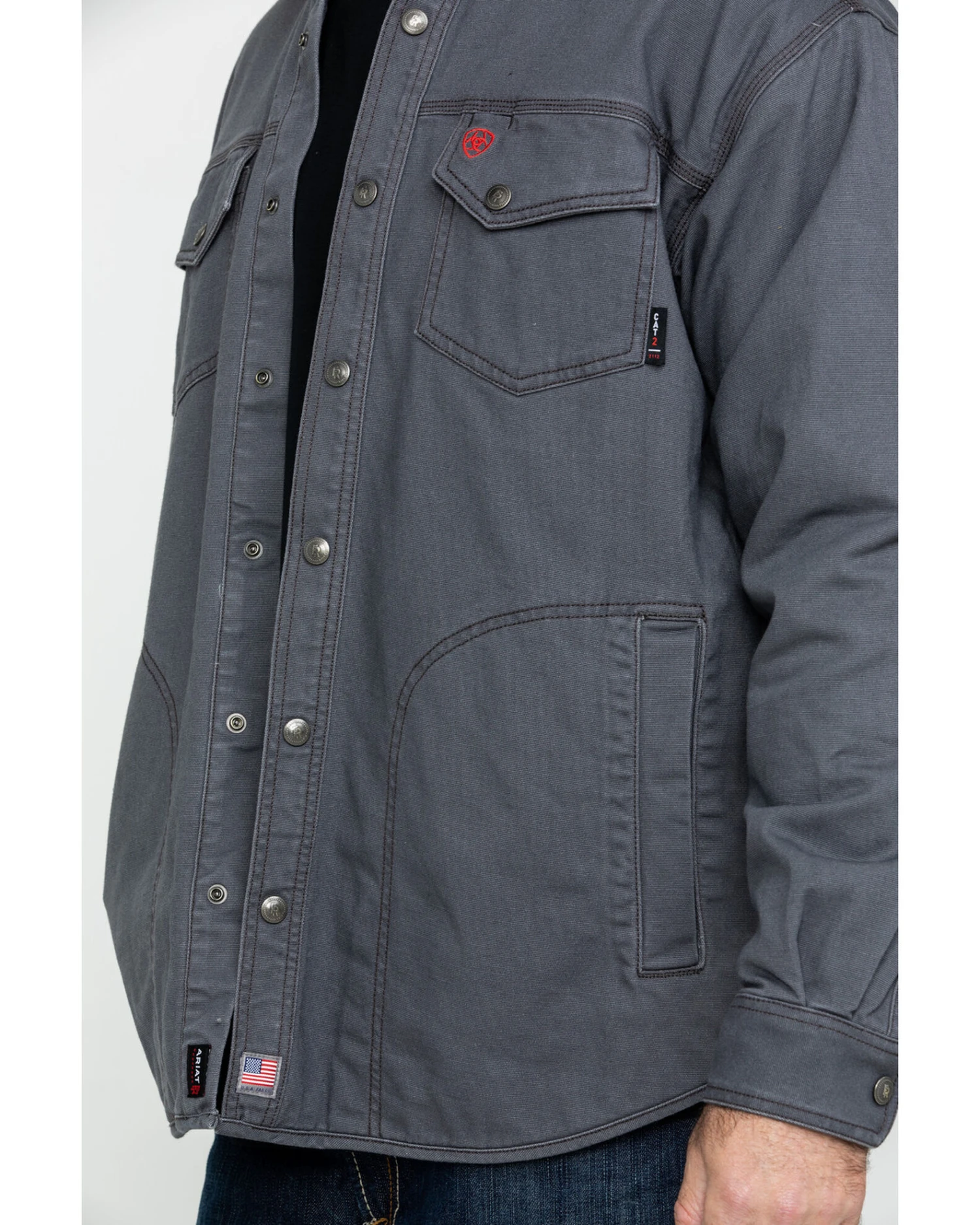 Ariat Men's FR Rig Shirt Work Jacket - Image 6
