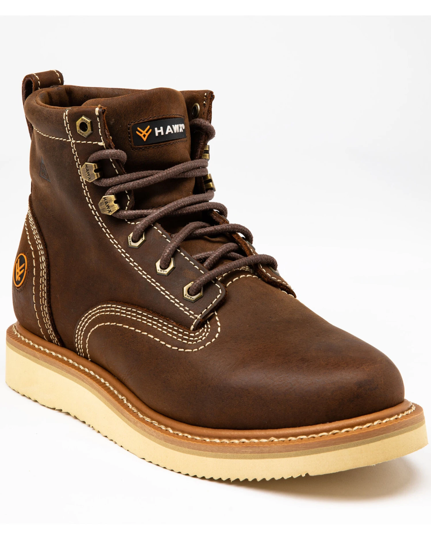Hawx Men's 6" Lacer Work Boots - Soft Toe - Image 2