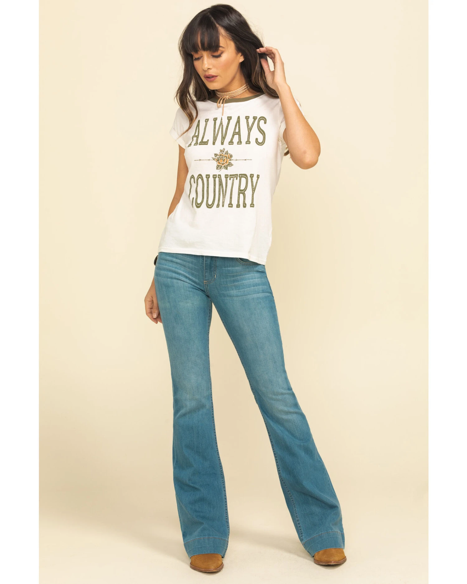 Kimes Ranch Women's Light Wash Mid Rise Lola Soho Fade Trouser - Image 2