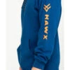 Hawx Men's Logo Sleeve Performance Fleece Hooded Work Sweatshirt