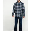 Hawx Men's FR Plaid Print Long Sleeve Woven Work Shirt - Big